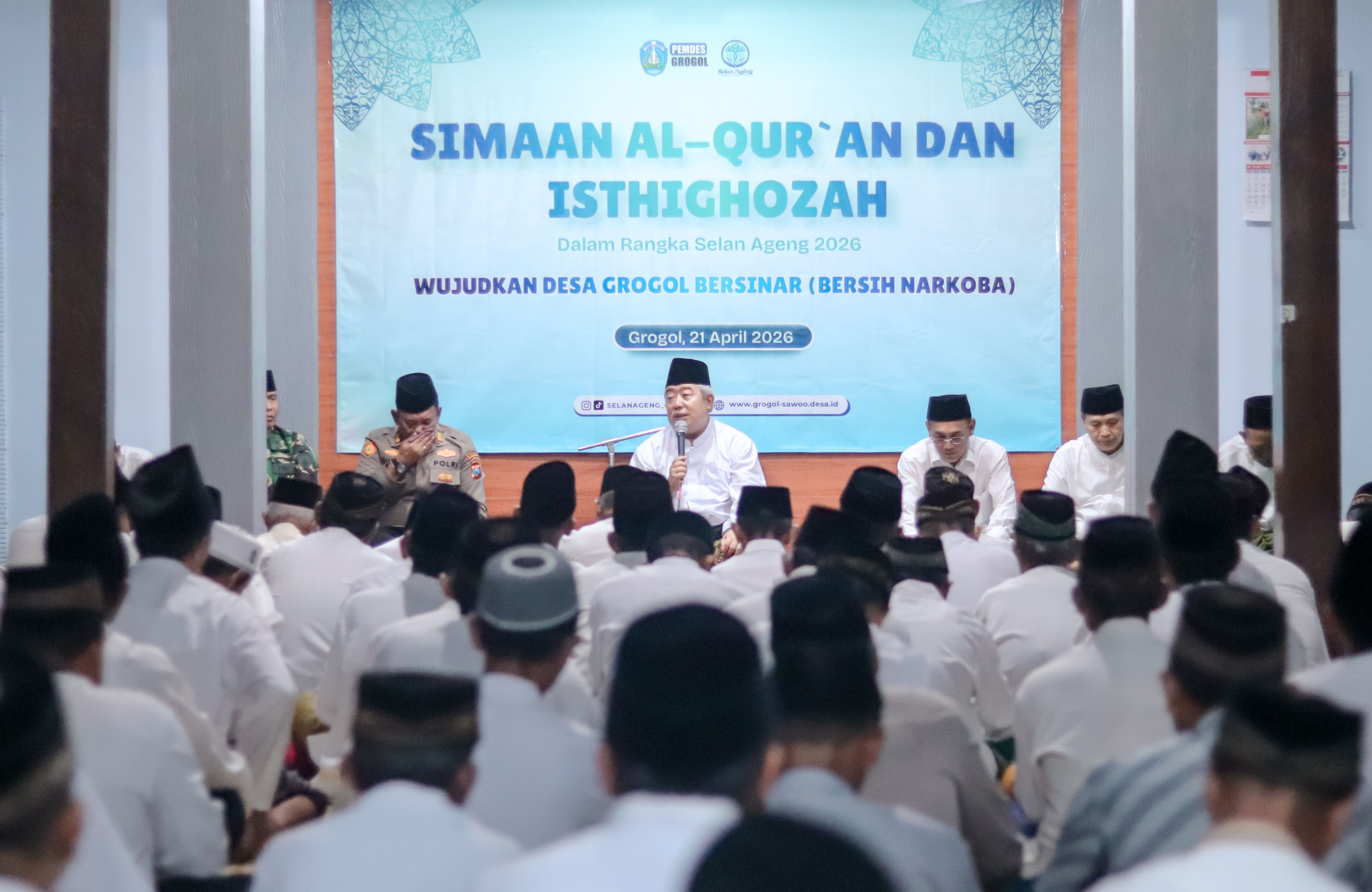 Sima'an Al-Qur'an dan Istighosah Dzikrul Ghofilin Meriahkan Selan Ageng Desa Grogol